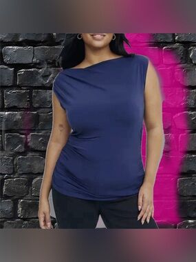 BOGO NWOT TORRID High Neck Draped Top